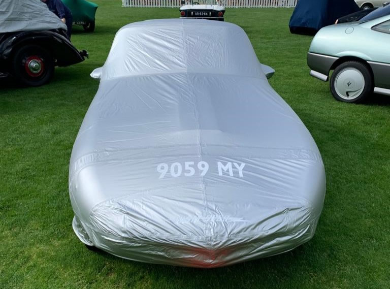 WSM 3000 car with full reflective cover fitted at HAC.